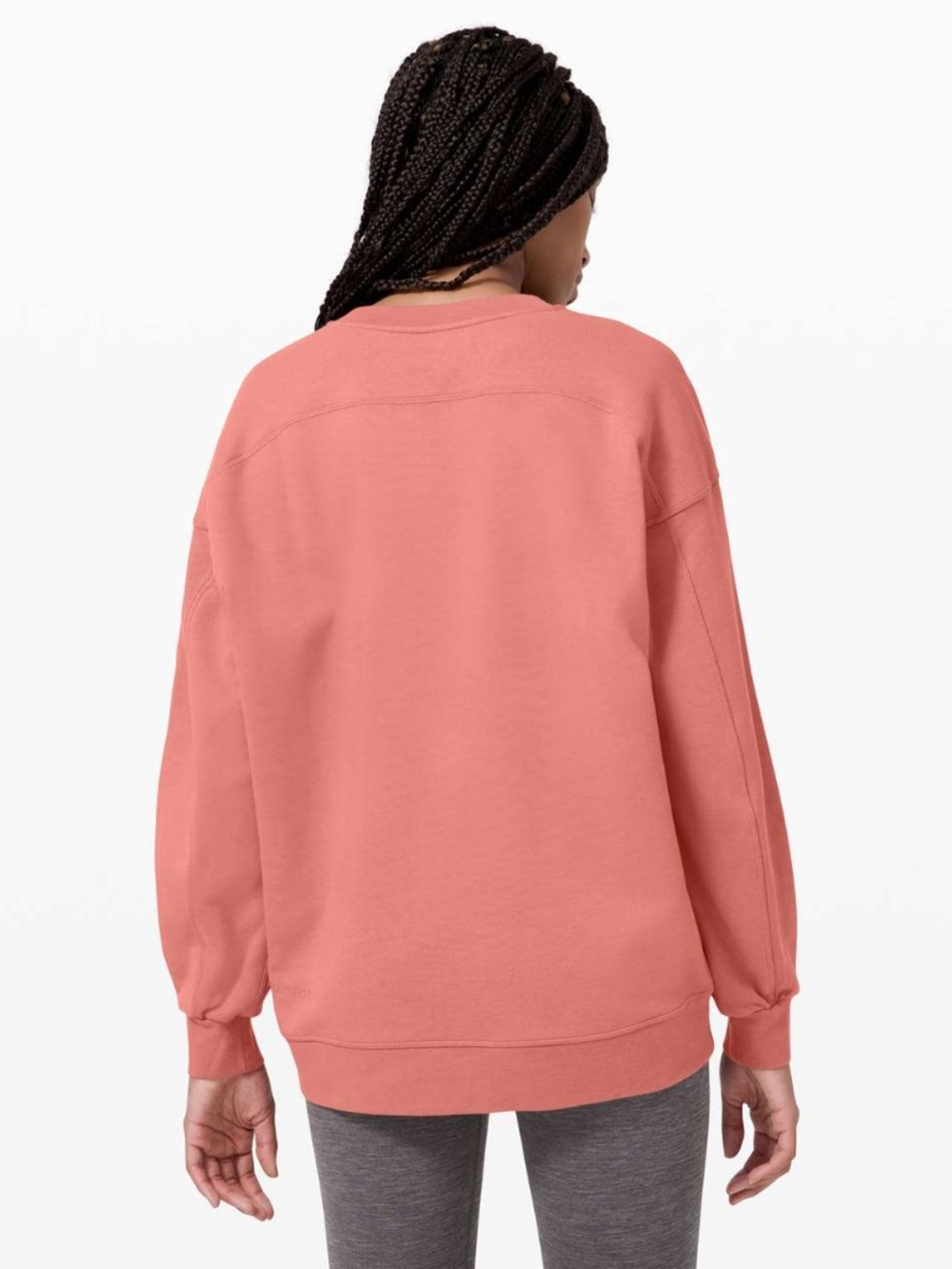 LULULEMON Perfectly Oversized Crew Brier Rose Pink Women’s Size 10 - Picture 2 of 6
